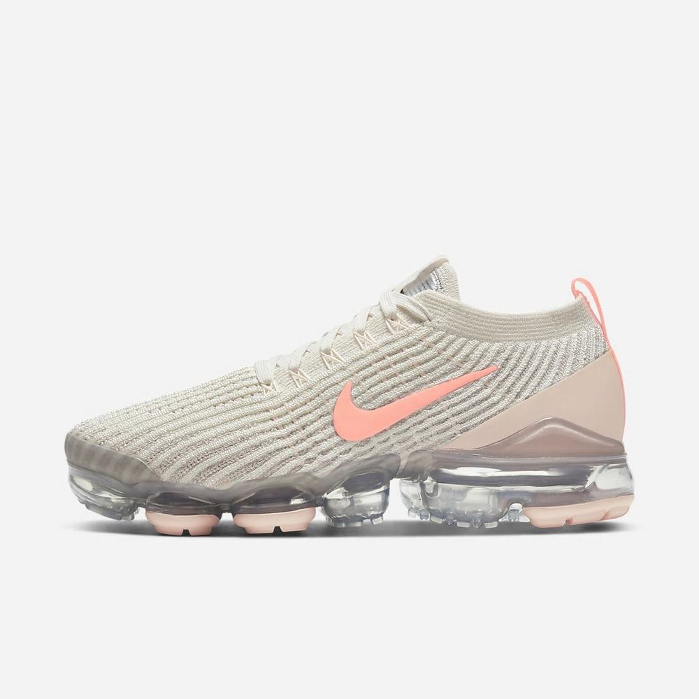 Sneakers Nike Air VaporMax Flyknit 3 Beige 0782-941 Light Cream/Crimson Tint/Vast Grey/Atomic Pink Femme | TBI-08503839